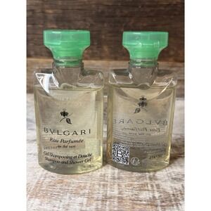 Bvlgari Au The Vert Shampoo & Shower Gel 1.3 oz Set of 2 | Stocking Stuffer Idea